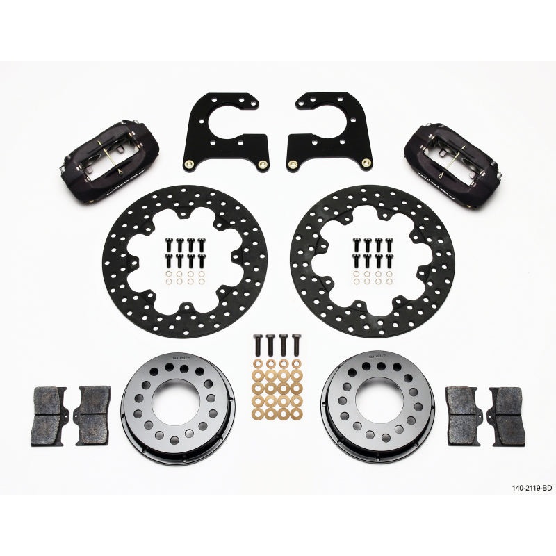 Wilwood Forged Dynalite Rear Drag Kit Drilled Rotor New Big Ford 2.50in Offset