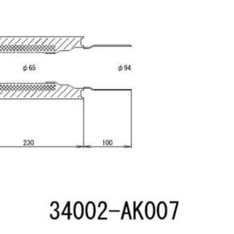 HKS UNIVERSAL EX H/M SUS 130-65 (MOQ: 8pcs)
