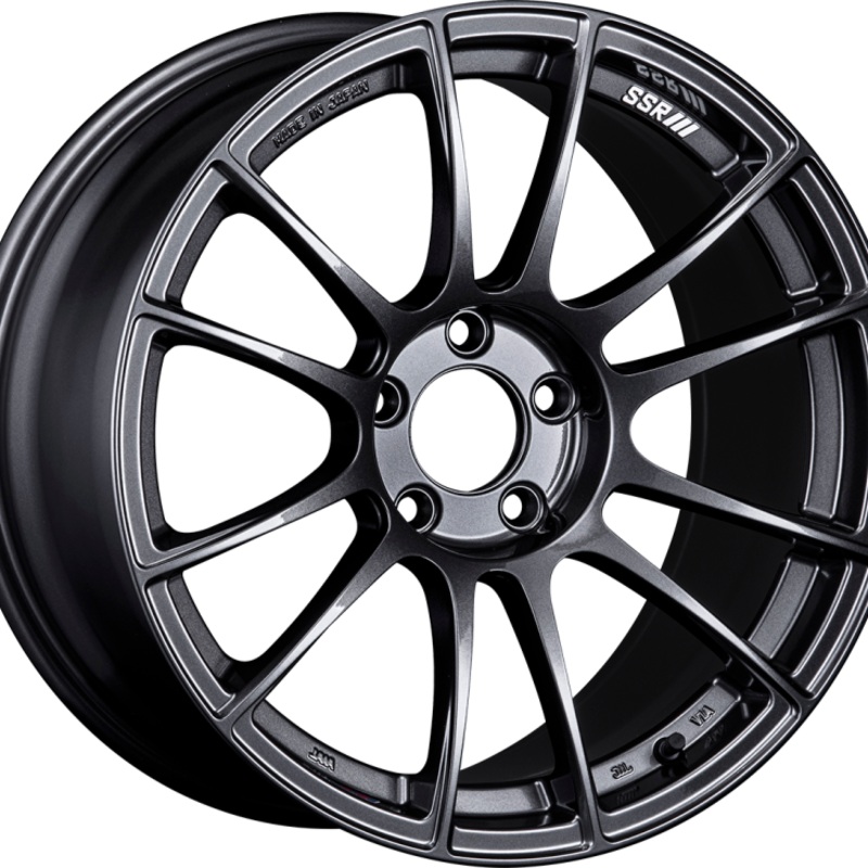 SSR GTX04 18x9.5 5x114.3 40mm Offset Dark Gunmetal Wheel