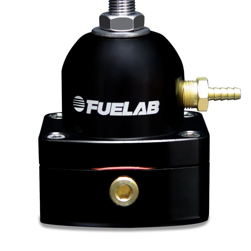 Fuelab 525 EFI Adjustable FPR In-Line 25-90 PSI (1) -6AN In (1) -6AN Return - Black
