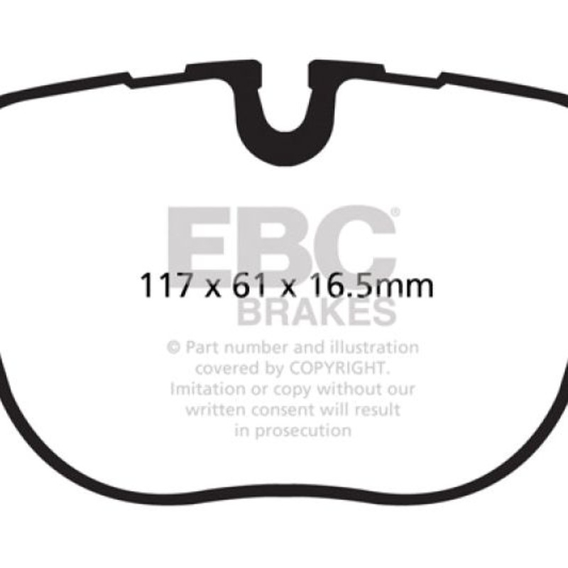 EBC 10-12 Land Rover Range Rover 5.0 Supercharged Greenstuff Rear Brake Pads