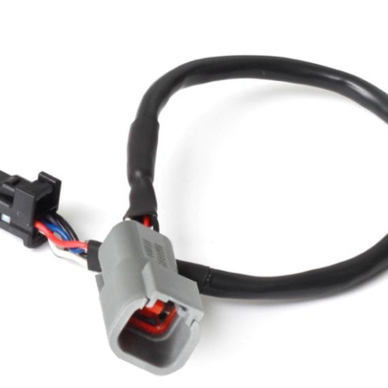 Haltech 3in CAN Adaptor Cable DTM-4 Female Receptacle/Socket to 8 Pin Black Tyco
