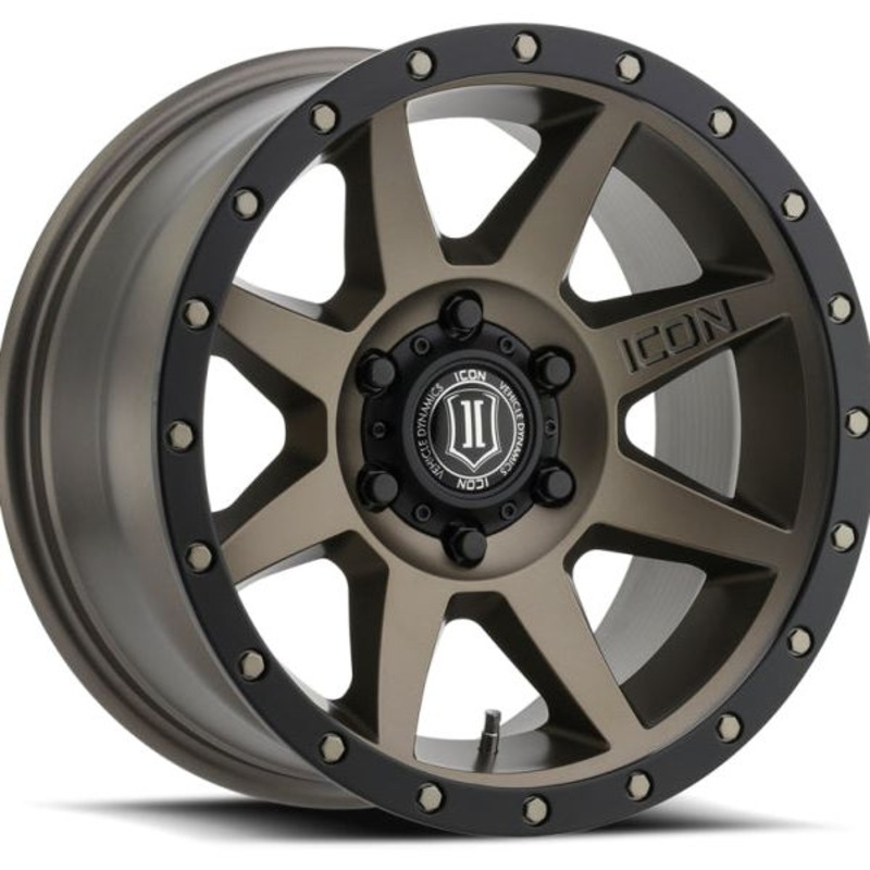 ICON Rebound 17x8.5 6x5.5 0mm Offset 4.75in BS 106.1mm Bore Bronze Wheel