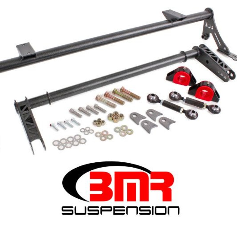 BMR 05-14 S197 Mustang Rear Bolt-On Hollow 35mm Xtreme Anti-Roll Bar Kit (Poly) - Black Hammertone