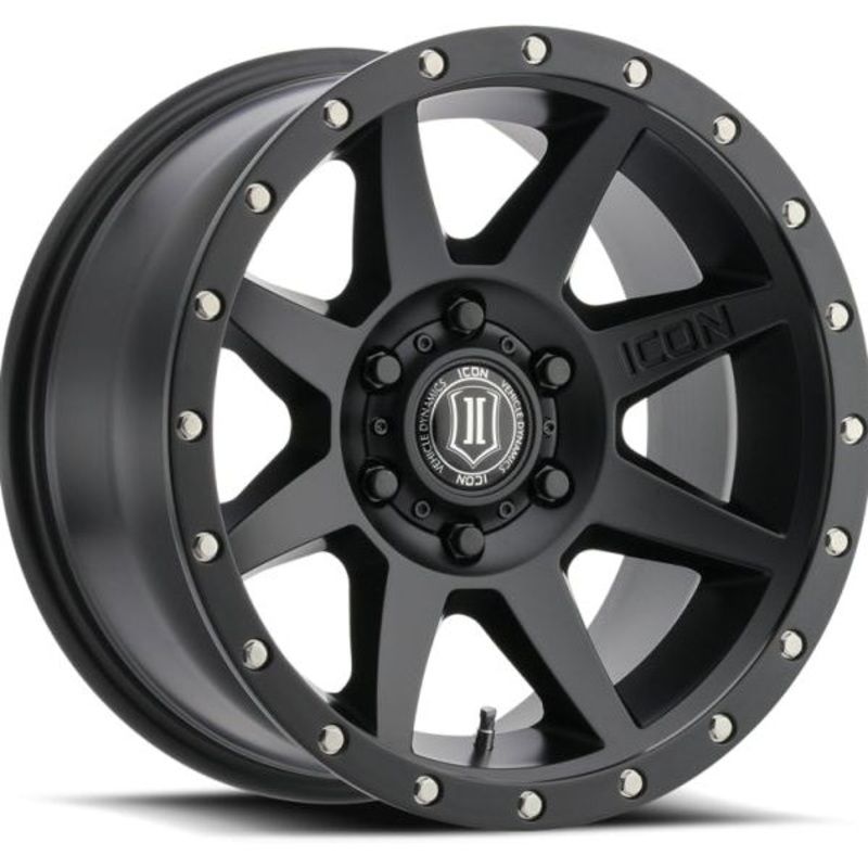ICON Rebound Pro 17x8.5 6x5.5 0mm Offset 4.75in BS 106.1mm Bore Satin Black Wheel