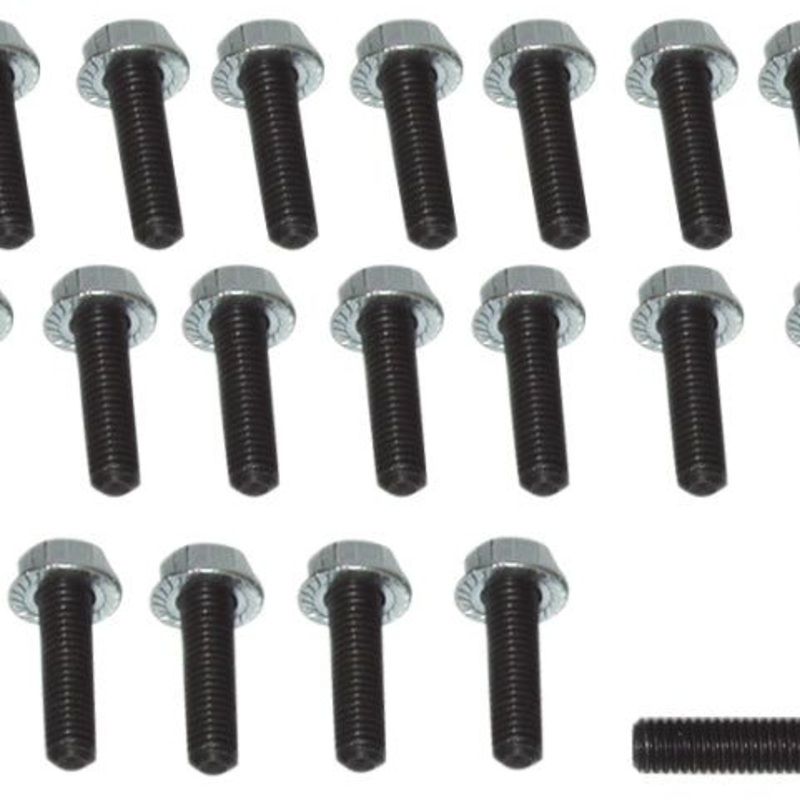 Moroso Honda/Acura/Mazda Rotary/Dodge Neon/Toyota MR2 Oil Pan Stud Kit - 6mm - Steel - Set of 22