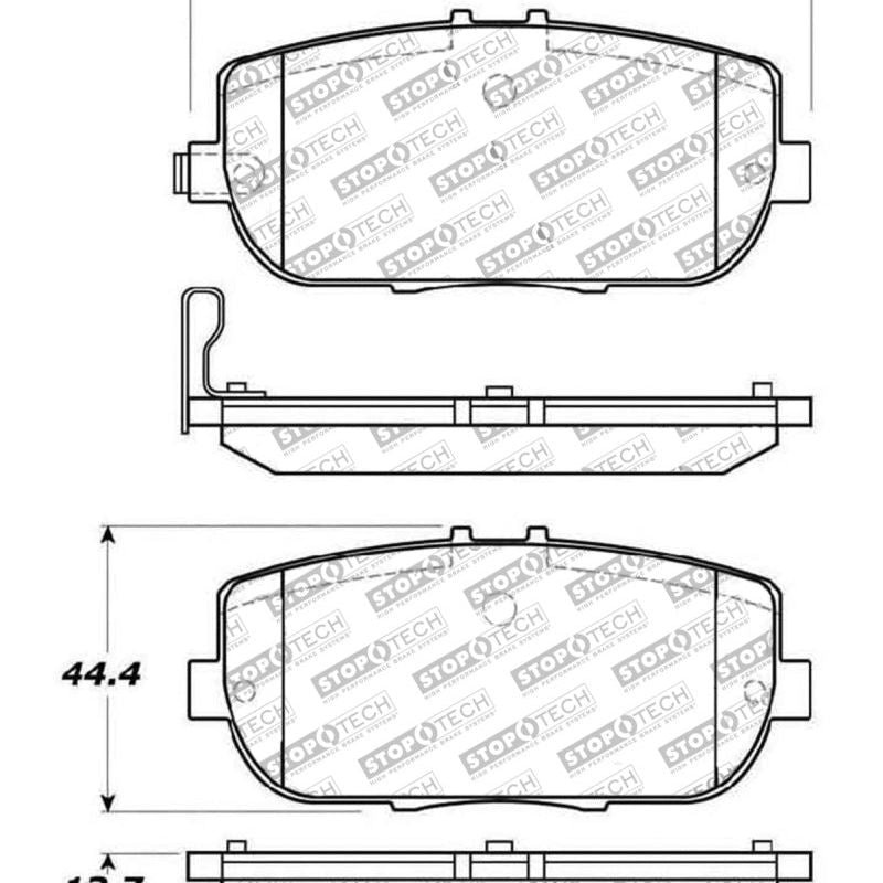 StopTech OE Fit Rear Sport Brake Pads