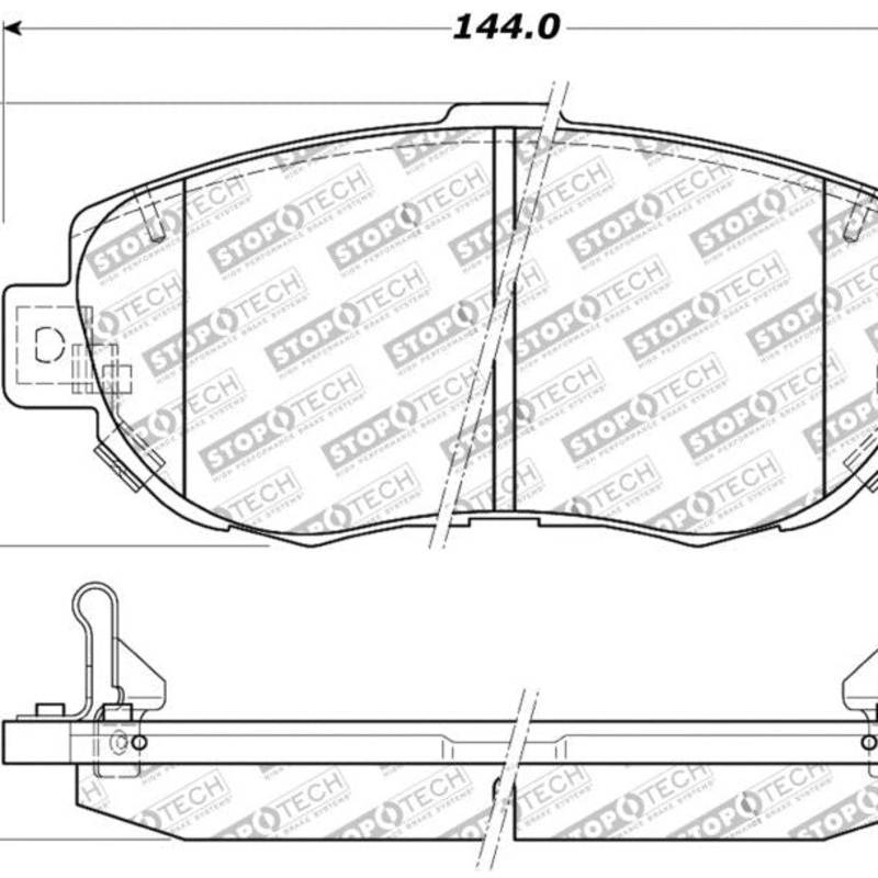 StopTech Performance 00-05 Lexus IS 250/300/350 / 02-09 SC 300/400/430 Front Brake Pads