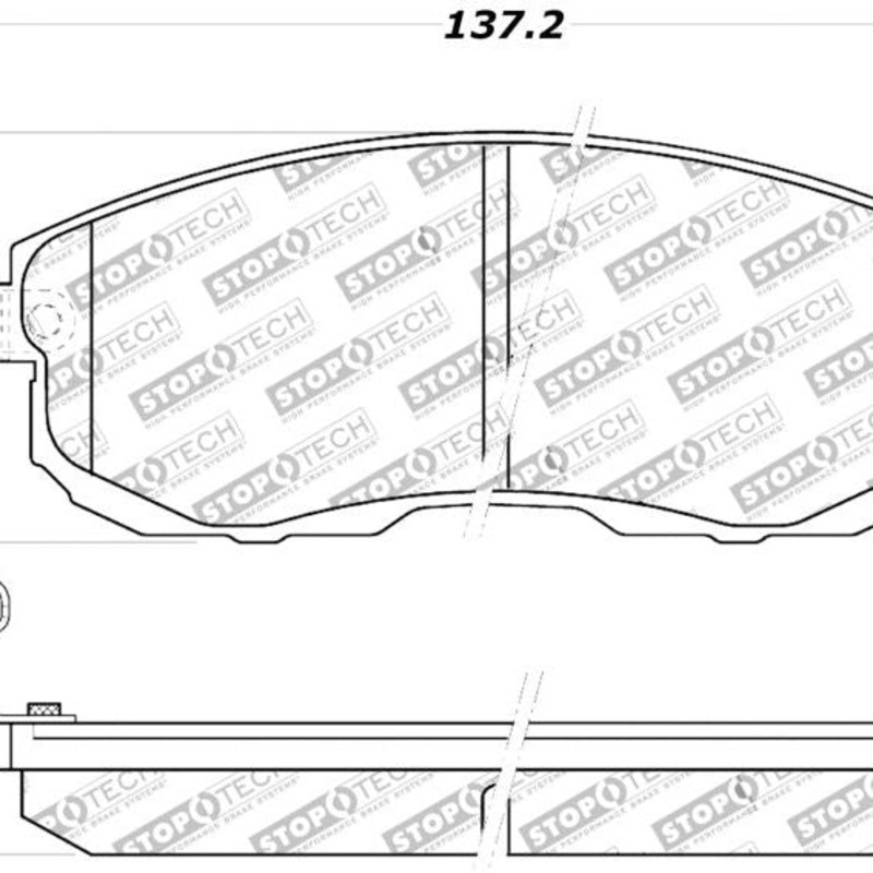 StopTech Performance 02-05 Infiniti G35 / 07-09 Nissan Altima/Sentra / 6/02-05 350Z Front Brake Pa
