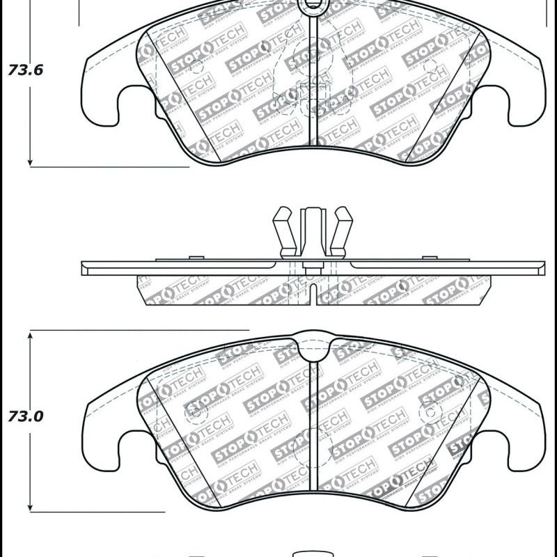 StopTech Performance 08-10 Audi A5 / 10 S4 / 09-10 Audi A4 (except Quattro) Front Brake Pads
