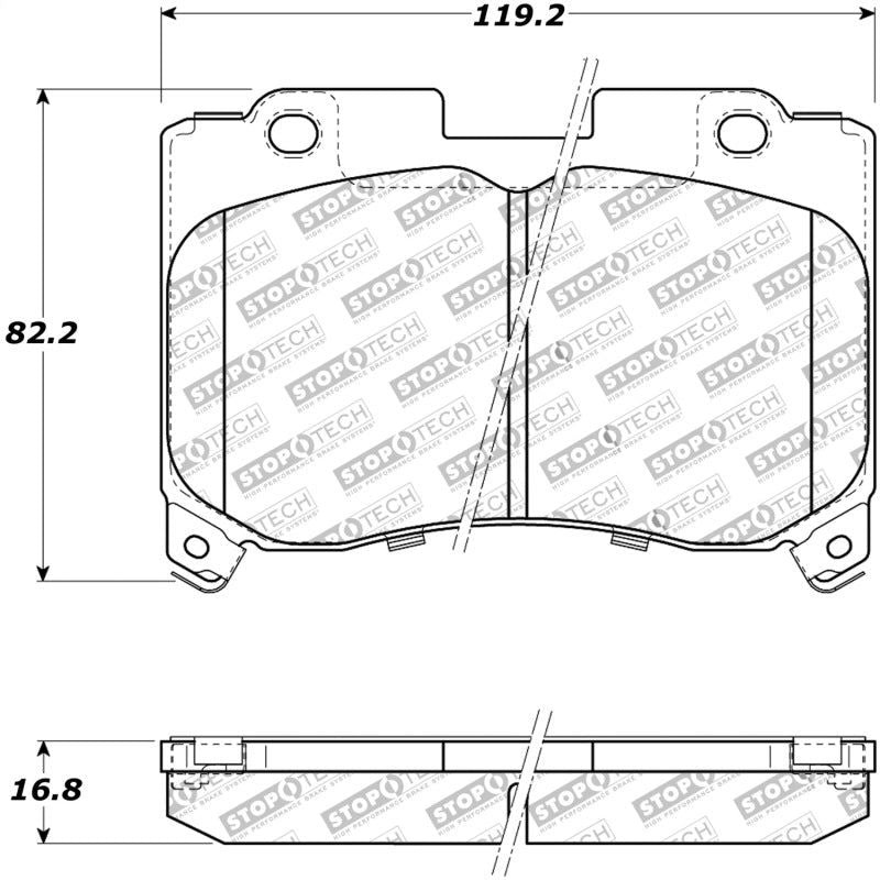 StopTech Performance 5/93-98 Toyota Supra Turbo Front Brake Pads