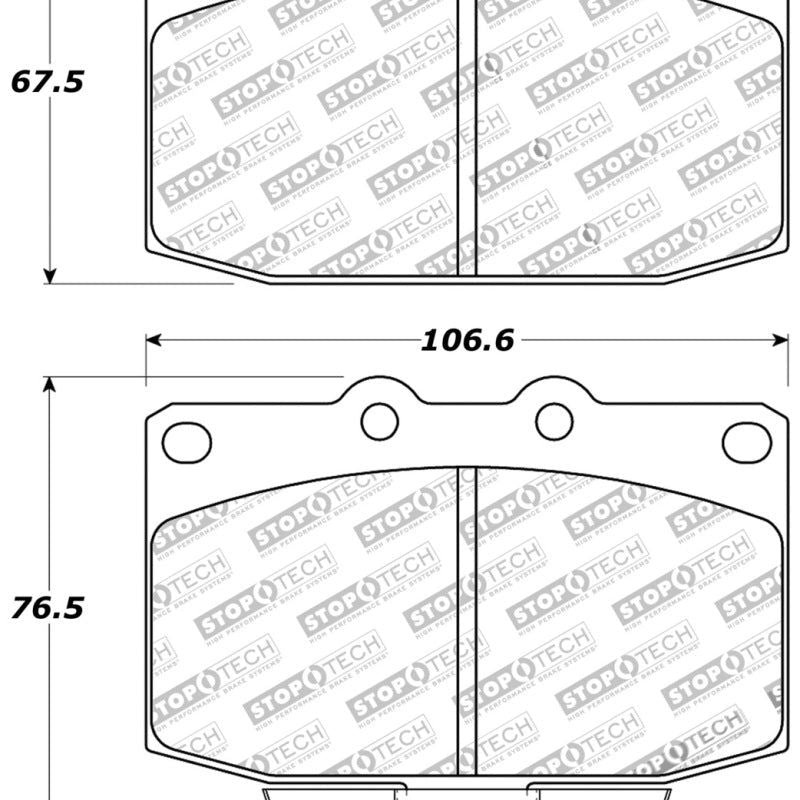 StopTech Performance 89-95 Mazda RX7 Front Brake Pads