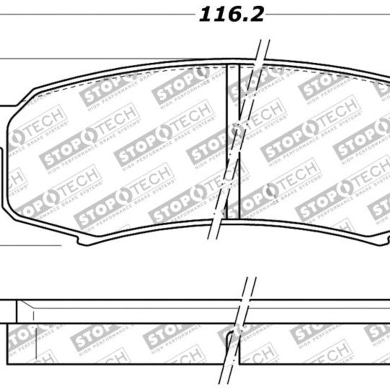 StopTech Performance 96-09 Lexus GX 470/LX 450/LX 470/LX 570 Rear Brake Pads