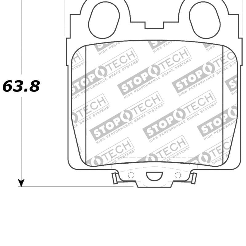 StopTech Performance 98-05 Lexus GS 300/350/400/430/450H / 00-05 IS250/300/350 Rear Brake Pads