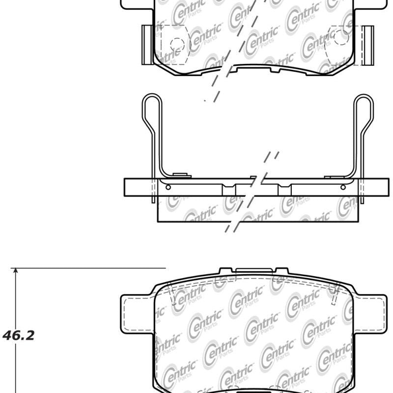 StopTech Sport Performance 11-17 Honda Accord Rear Brake Pads
