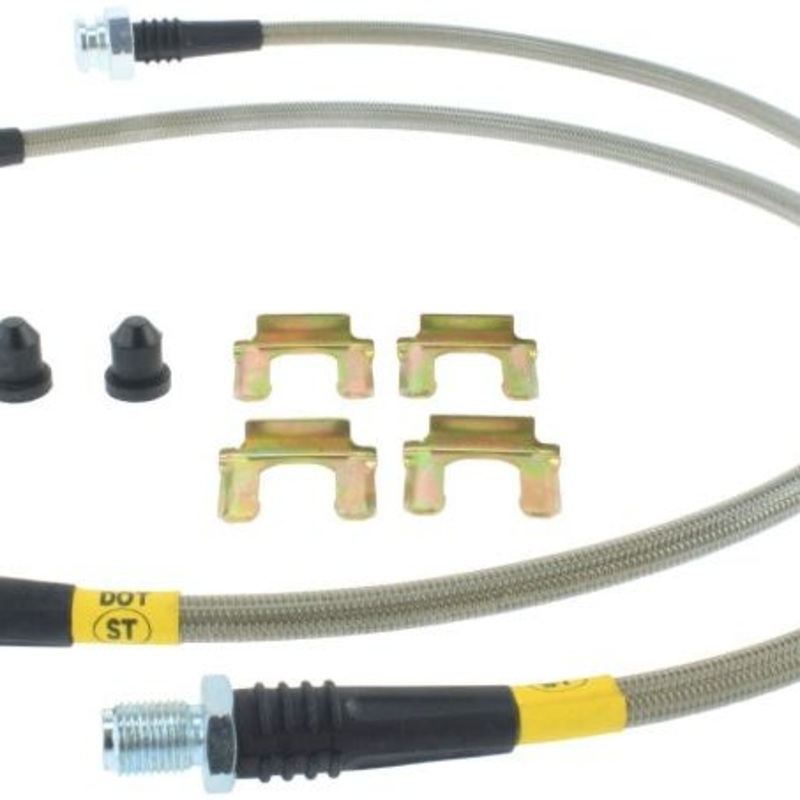 StopTech 89-98 Nissan 240SX (5 Lug w/ 300ZX Upgrade) Front Stainless Steel Brake Lines
