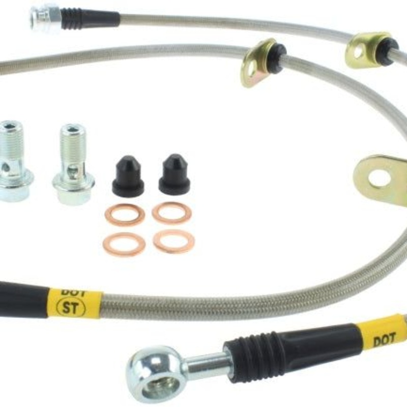 StopTech 90-93 Acura Integra / 90-91 Honda CRX Si Rear Disc Rear SS Brake Lines