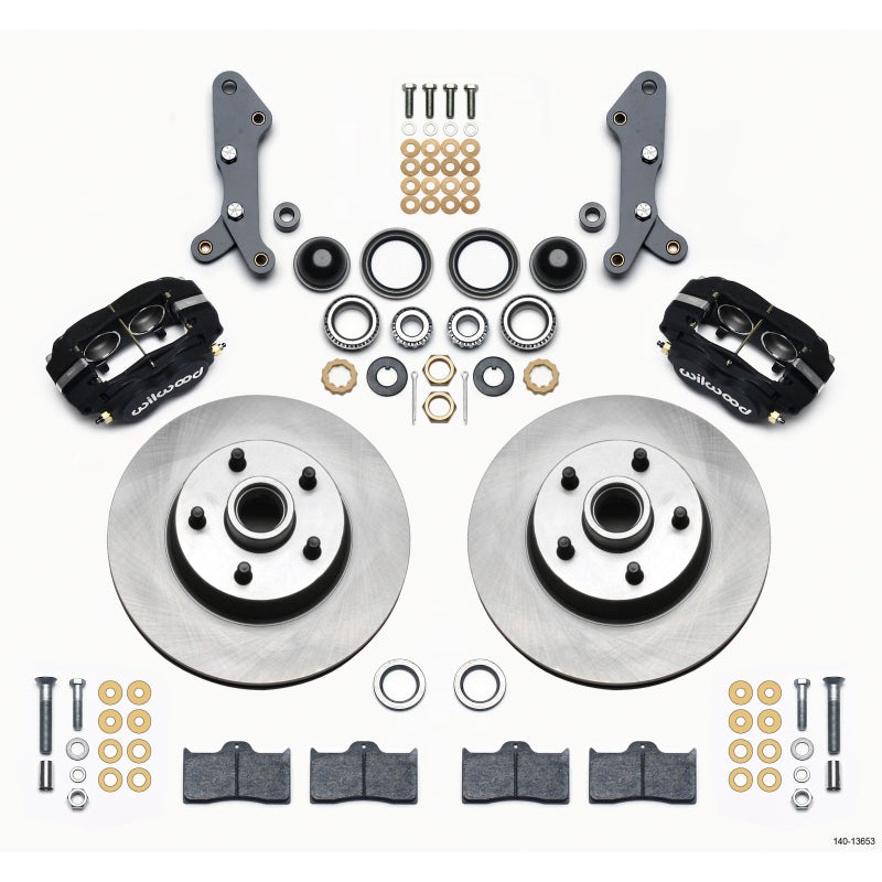 Wilwood Forged Dynalite-M Front Kit 11.30in 1 PC Rotor&Hub 60-68 Ford / Mercury Full Size / Galaxie