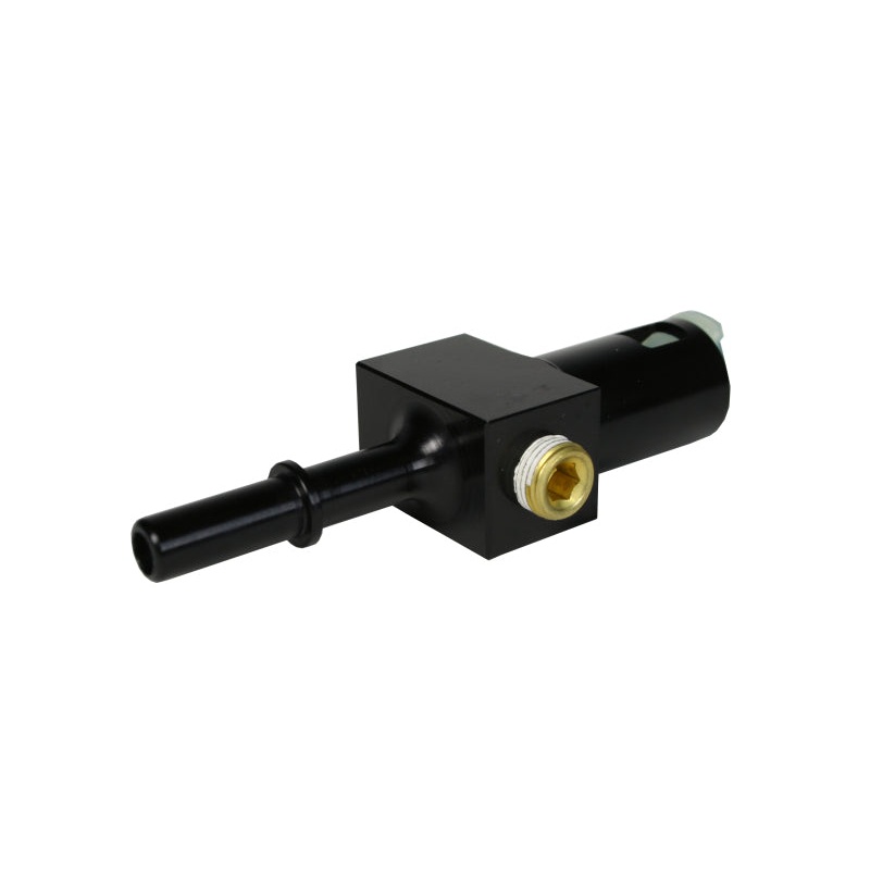 Aeromotive 5/16in Quick Connect with AN-06 port and 1/8in gauge port
