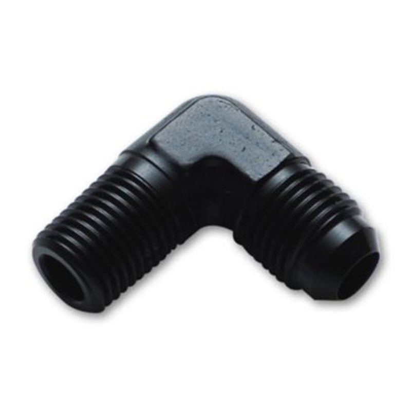 Vibrant -8AN to 1/4in NPT 90 Degree Elbow Adapter Fitting