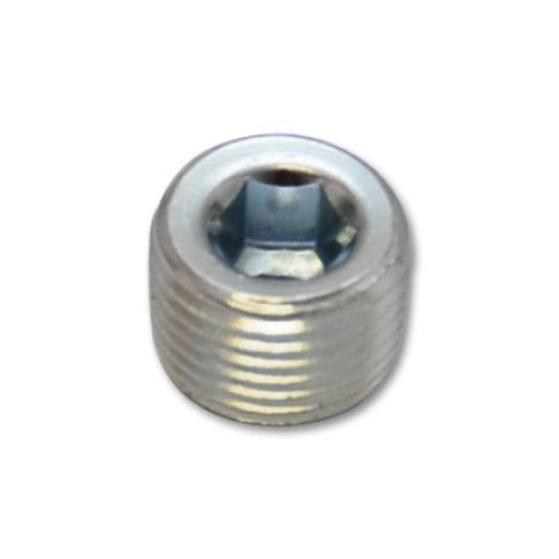 Vibrant 1/8in NPT Male Plug for EGT weld bung - Zinc Plated Mild Steel