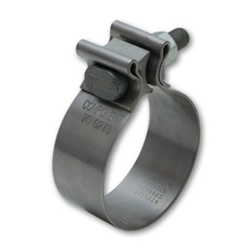 Vibrant SS Accuseal Exhaust Seal Clamp for 2.5in OD Tubing (1in wide band)