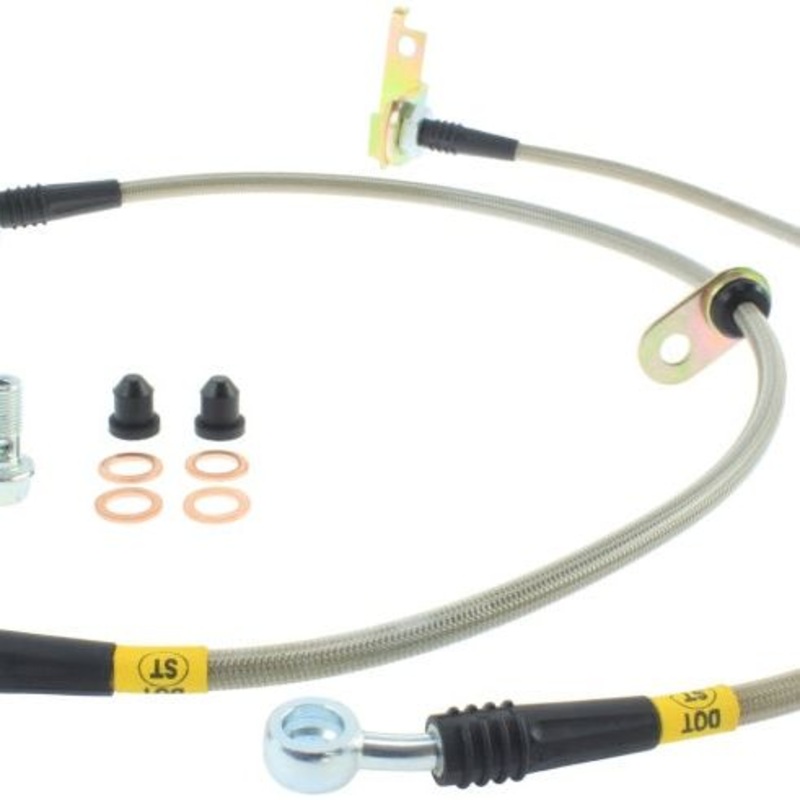 StopTech 11-15 Honda CR-Z / 09-14 Honda Fit Stainless Steel Front Brake Lines
