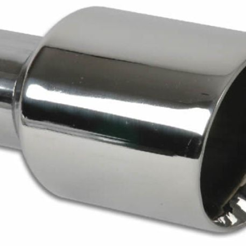 Vibrant 3.5in Round SS Exhaust Tip (Double Wall Angle Cut Beveled Outlet)