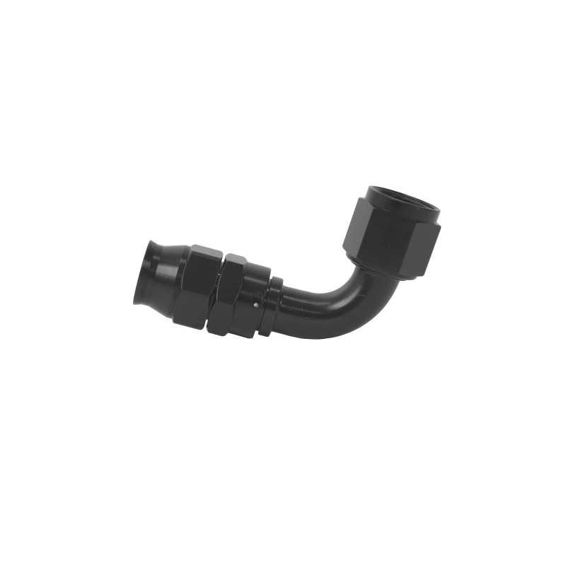 Aeromotive PTFE Hose End - AN-10 - 90 Deg - Black Anodized