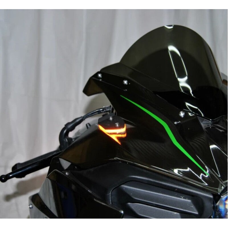 New Rage Cycles 15+ Mirror Block Off Turn Signals