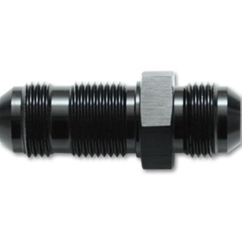 Vibrant -10AN Flare Straight Bulkhead Adapter Fitting - Aluminum
