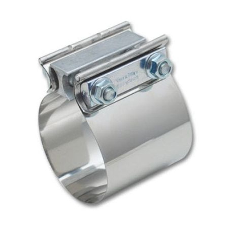 Vibrant Easy Seal SS Exh Sleeve Butt Joint Clamp for 3.5in OD Tubing also 3.5in Nominal Oval Tubing