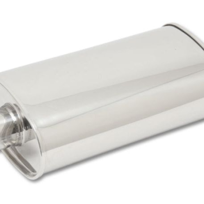 Vibrant StreetPower Oval Muff 5in x 9in x 15in long body 4in inlet I.D. x 4in outlet Center-Center