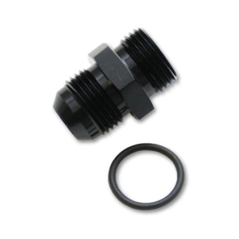 Vibrant -10AN Flare to AN Straight Thread (9/16-18) with O-Ring Adapter Fitting