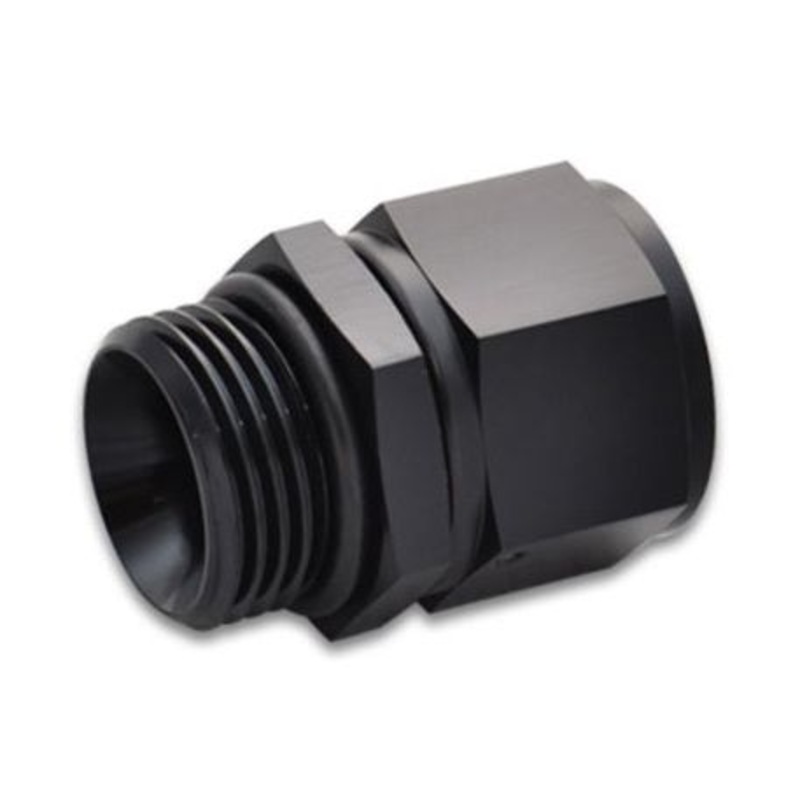 Vibrant -12AN Female to -12AN Male Straight Cut Adapter with O-Ring