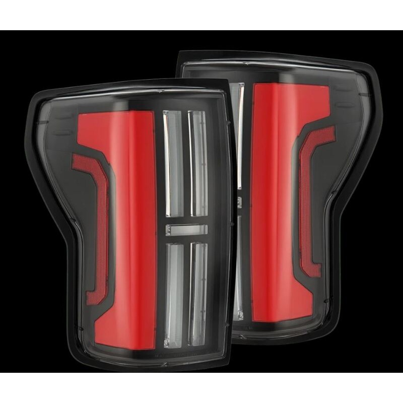 AlphaRex 07-13 Toyota Tundra Nova-Series LED Tail Lights - Black Red