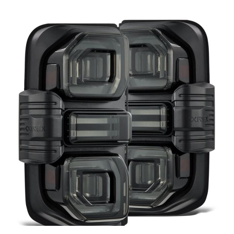 AlphaRex 21-24 Ford Bronco NOVA LED Tail Lights - Alpha-Black