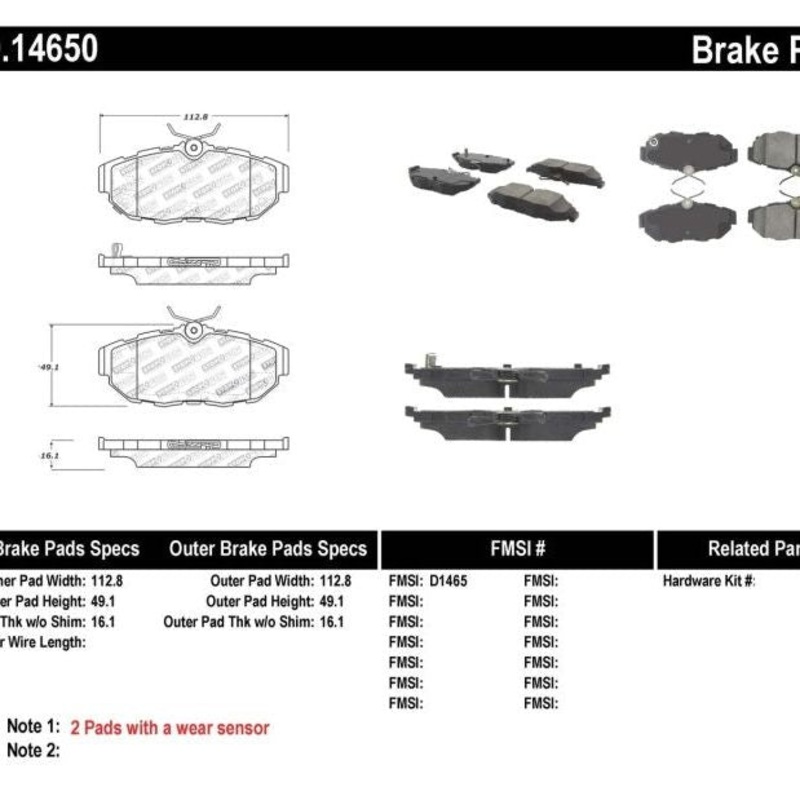 StopTech Performance Brake Pads