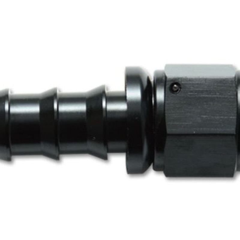 Vibrant -10AN Push-On Straight Hose End Fitting - Aluminum