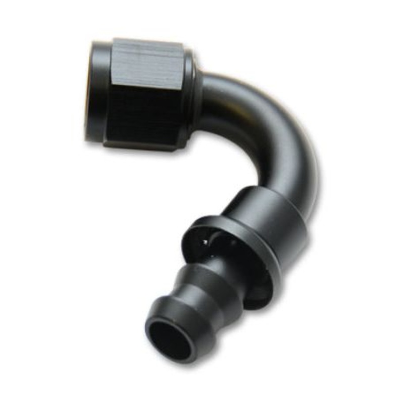 Vibrant Push-On 120 Degree Hose End Elbow Fitting - -8AN