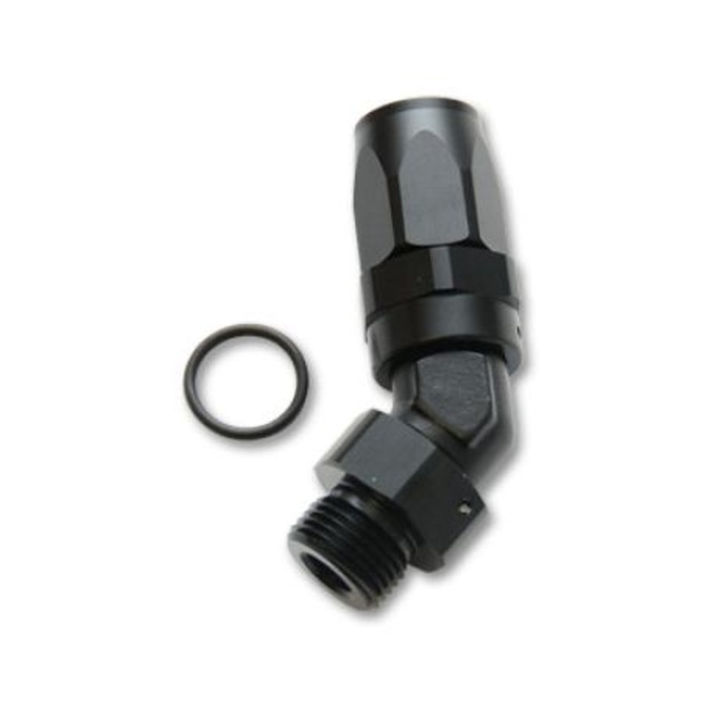 Vibrant Male -8AN 45 Degree Hose End Fitting - 3/4-16 Thread (8)