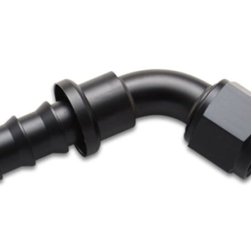 Vibrant Push-On 60 Degree Hose End Elbow FittingSize -10AN