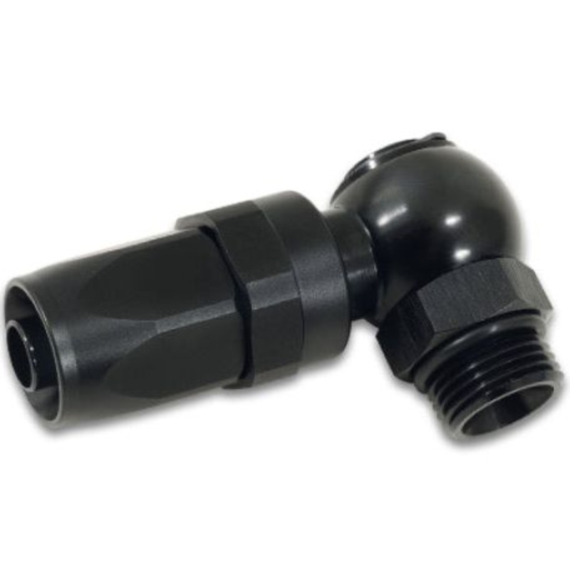 Vibrant Single -8AN x -8AN Banjo to Hose End Aluminum Fitting