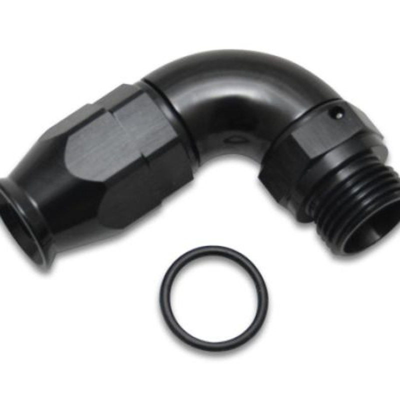 Vibrant -10AN Hose To -10ORB 90 Degree Fitting for PTFE Hose