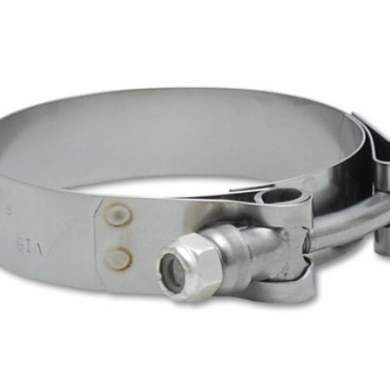 Vibrant SS T-Bolt Clamps Pack of 2 Size Range: 3.01in to 3.25in O.D. For use w/ 2.75in I.D. coupling