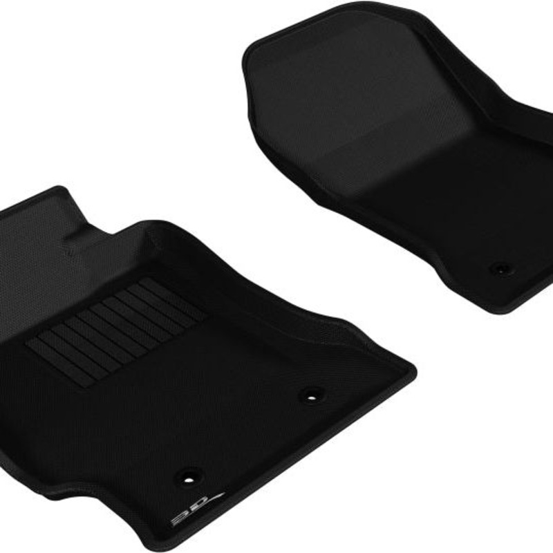 3D MAXpider 2013-2019 Toyota/Subaru/Scion FR-S Kagu 1st Row Floormat - Black