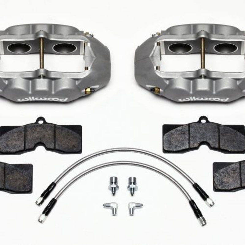 Wilwood D8-4 Front Caliper Kit Clear Corvette C2 / C3 65-82