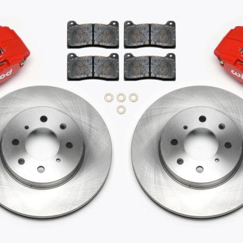 Wilwood DPHA Front Caliper & Rotor Kit Red Honda / Acura w/ 262mm OE Rotor