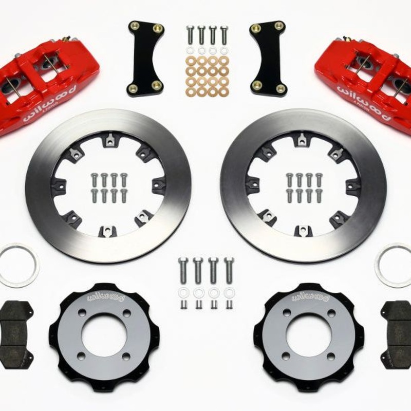 Wilwood Dynapro 6 Front Hat Kit 12.19in Red 2011 Fiesta
