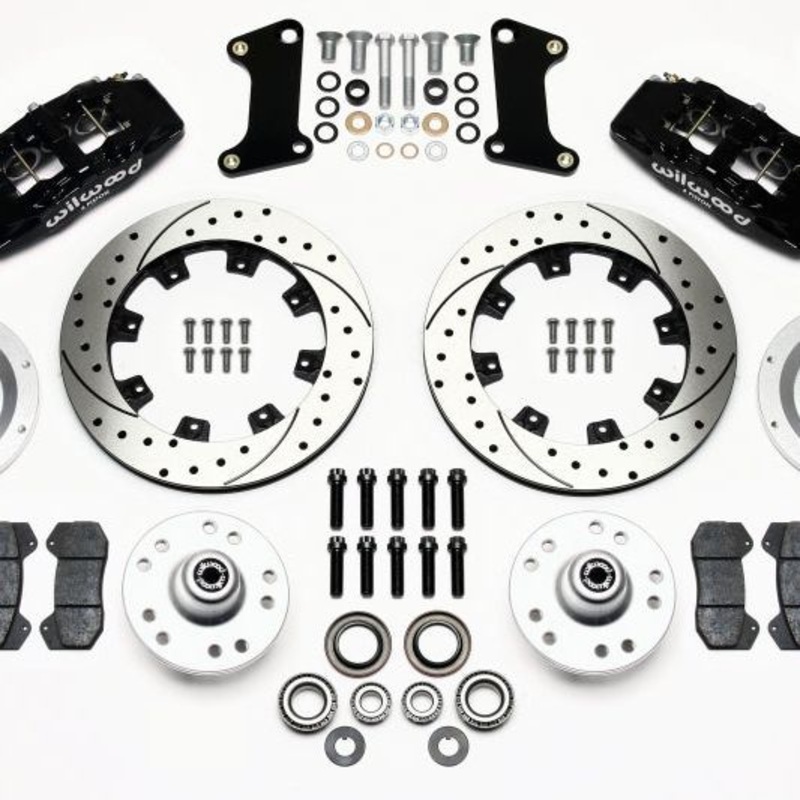 Wilwood Dynapro 6 Front Hub Kit 12.19in Drilled 67-69 Camaro (*Line Kit Needed*)